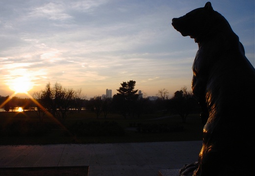 Sunset, With Bear